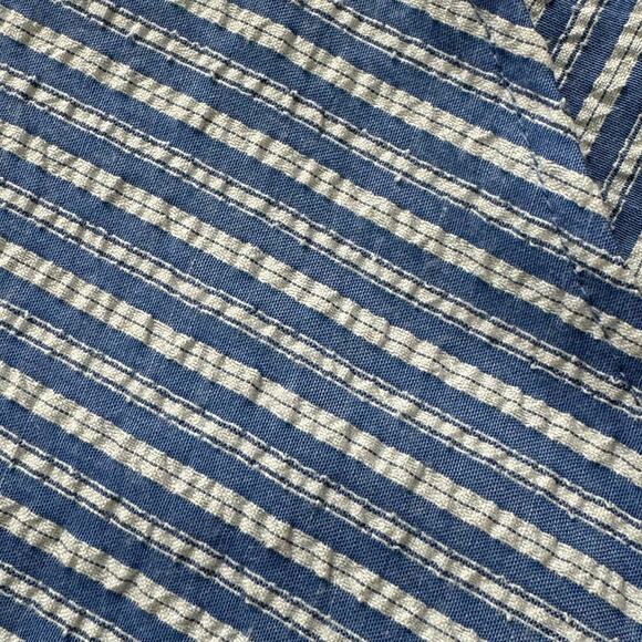 Westport Blue and White Striped A-line Maxi Skirt - size L - Picture 6 of 7